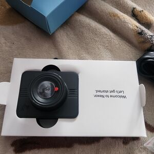 Black Dash Cam with Red Accent